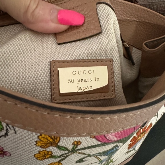 GUCCI Limited Edition Japanese Flora Printed Coated Canvas Leather EUC - Picture 9 of 15